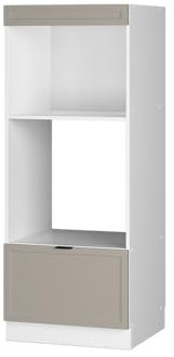 Vicco Armario para microondas Fame-Line, GrisBeige, 60 cm Abierto