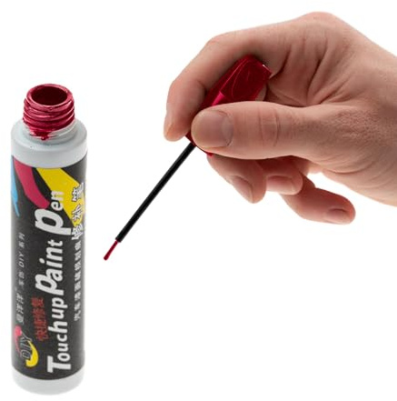 GoodTradeHub Retouche Peinture Voiture, Stylo - Pinceau Réparation des Rayures Auto, Corrosserie (Rouge)