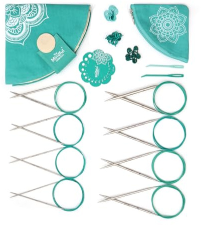KnitPro The Mindful Kollektion Serene Rundstricknadel Set 40 (100cm) | 8 Größen (2mm bis 6mm)