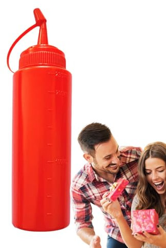 Bottiglia combinata di finta senape e ketchup, bottiglia di finto ketchup rosso | Bottiglia di senape divertente e creativa, set di bottiglie di vinaigrette realistiche, bottiglie