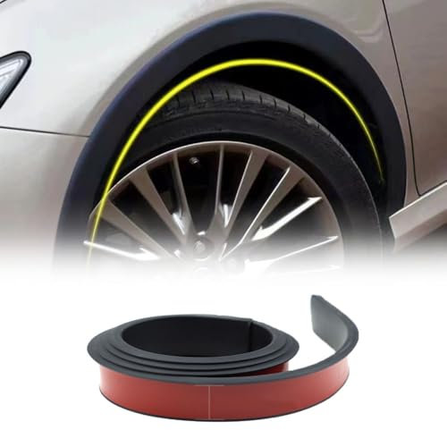 JJQFLB Auto Radlauf Schutz, Für Audi Q5 8R Q3 A4 Allroad/Avant Kotflügelverbreiterung, Auto Kotflügel Zierleisten Radlaufleiste Radlauf Schutzleisten,A-Black