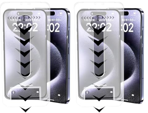 Hehuo Evo Tech For Iphone Invisible Artifact Screen Protector, Evotech Invisible Artifact Screen Protector, Silk Screen Dust-Free Room Tempered Film For Iphone Series (2Pcs 4K-HD,14)