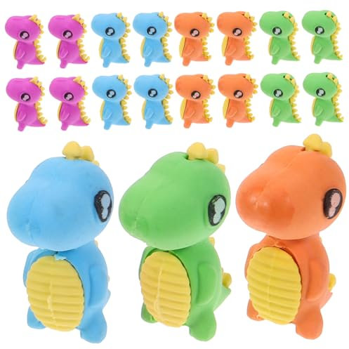 ARTIBETTER 24 Stück Dinosaurier Radiergummi Radiergummis Dinosaurierfiguren Dinosaurier- Mini Geformt Radiergummi Tiere Klasse Preise Kindergäuer Plastik