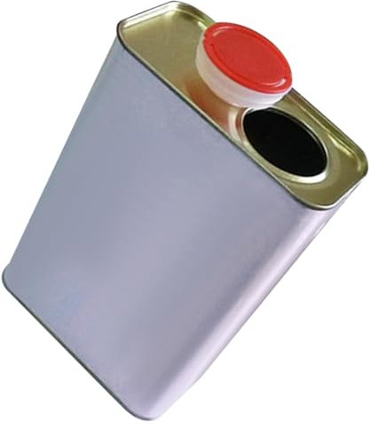 Uonlytech Pot De Peinture Rectangulaire Métallique 1l avec Couvercle Étanche, Stockage Peinture Et Huile Lubrifiante, Solide, Robuste, Usage Professionnel Et Domestique