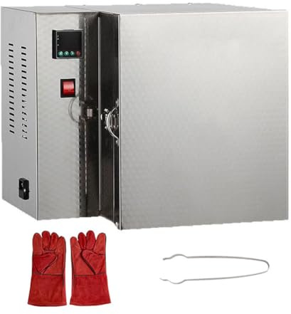 1500-W-Elektroofen für Schmuckherstellung, Metallguss, Keramikglasur, maximale Temperatur 800 ℃, kompaktes Tischdesign für DIY-Projekte