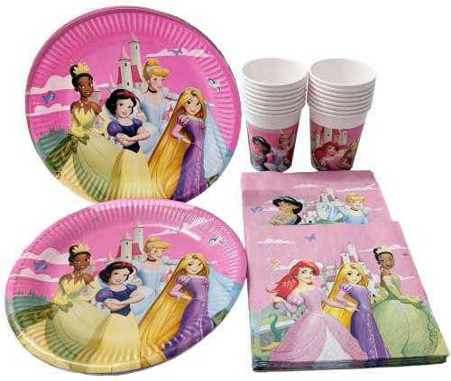 Disney Princess Create Your World Tableware XL Party Set for 16 Guests (52pc)