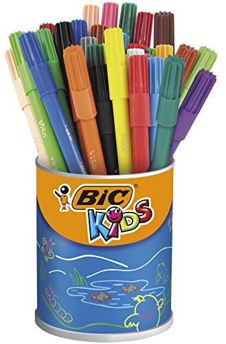 BIC KiDS Visa Filzstifte, Trommel mit 36 Stück, 1 Stück (36er Pack)