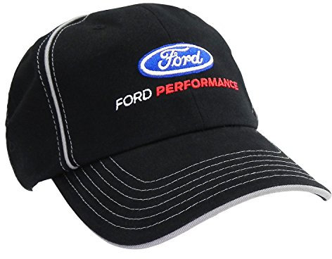 CarBeyondStore Baseballkappe mit Karierter Flagge, Ford Performance, schwarz gestreift, Schwarz, Einheitsgre
