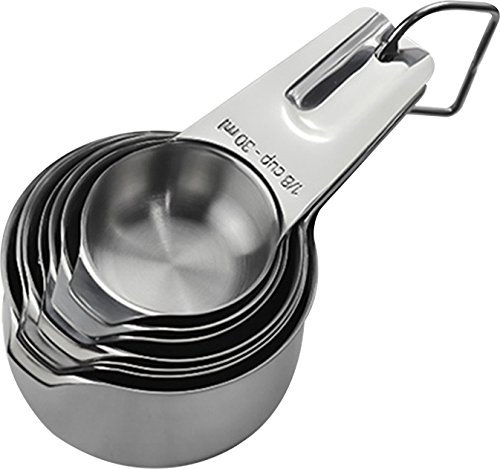 Royal Classique 7-teiliges Profi-Messbecher-Set aus Edelstahl (Regal)