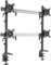 HFTEK 4-Fach-Monitorarm - Halterung Halter Tischhalterung für 4 Bildschirme von 15 bis 27 Zoll mit Tisch-Klemme - VESA 75/100 (MP240C-N)