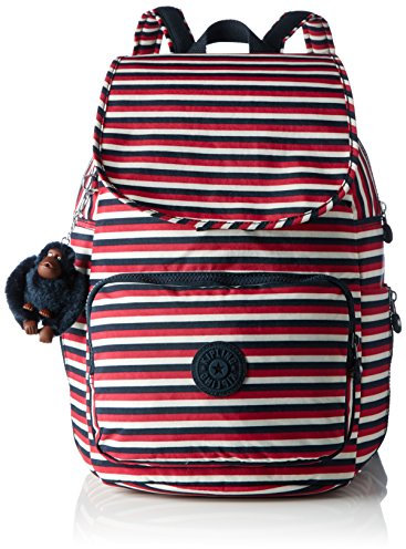 Kipling Cayenne, Sacs à dos femme, Multicolour (Sugar Stripes), 27x37x19.5 cm (W x H x L)