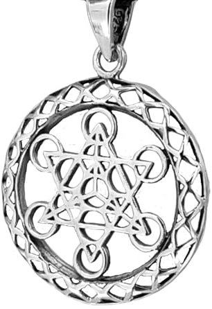 Kiss of Leather Metatrons Würfel Anhänger aus 925 Sterling Silber Nr. 202