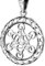 Kiss of Leather Metatrons Würfel Anhänger aus 925 Sterling Silber Nr. 202