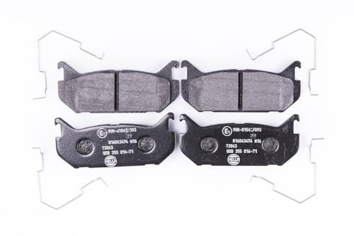 HELLA PAGID 8DB 355 016-711 Bremsbelagsatz - T3043 - Dicke/Stärke: 13.5mm - Bremssystem: Sumitomo - nicht für Verschleißwarnanzeiger vorbereitet - für u.a. EUNOS / FORD / MAZDA