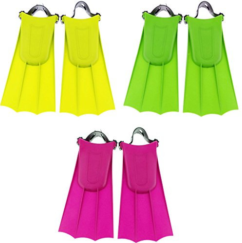 Erwachsene Flossen für Tauchen Schwimmen, Taucherflossen Schwimmflossen Schnorchelflossen - Gelb, 40-44