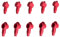 eXODA Polschutzkappe 10x Isolierkappe rot für Kabel 16 25 35 50 mm² qmm Kopf 18mm