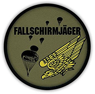 Copytec Patch/Aufnäher - Fallschirmjäger Luftlandetruppen Sprung Teufel Kompanie #19559