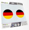 KIWISTAR - 2X Kennzeichenaufkleber - Deutschland - Kennzeichen Aufkleber Sticker Nummernschild Land Country Nation