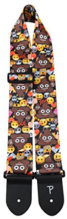 Perri's Leathers LPCPE-8212 2.5 Heat Transfer Emoji Guitar Strap