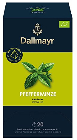 Dallmayr Teepyramide Pfefferminze Bio, 1er Pack (1 x 35 g)