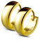 Bungsa Gold - Ohrclips 4mm Edelstahl 1 Paar ~ 5 FARBEN ~ (Ohrringe Ohrschmuck Ohrklemmen Studs Damen Frauen Herren Mode Earrings)