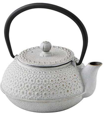 La Bouchée Aram Tetera de Hierro Fundido con Filtro de Acero Inoxidable, 0,5L, Apta para inducción, Gris, 25.5 cm