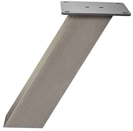 Barkonsole OLBIA 50 x 50 x 220 mm schräg Edelstahloptik Küchentheke Thekenfuß Konsole Tresenfuß Stützfuß von SO-TECH®