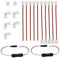 RUNCCI-YUN 3528 2835 8mm LED Stripe Verbinder 2 polig LED Strip Connector, 5X-Steckbrückenstecker, 5X-LED-Anschlussstecker, 5 x L-Ecksteckverbinder, 2 x DC-Ausschalter, 2 x Lückenloser Anschluss