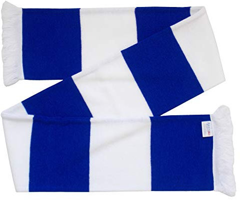 Chelsea Fanschal im Retro-Stil, Königsblau und Weiß