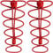 CampTeck U7194 No Tie Cordones Cordones Elásticos con Sistema de Bloqueo -Rojo -1 Par