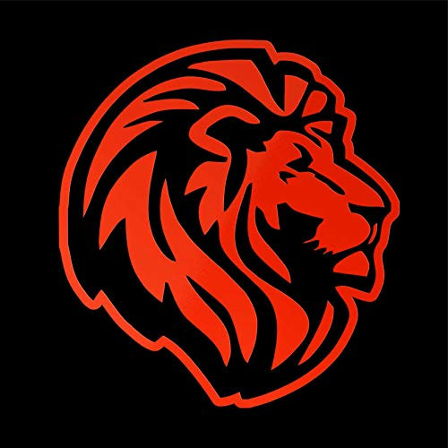 Erreinge Aufkleber prespaced Red Fluorescent 15cm - Leo Dx - Vinyl-Aufkleber Aufkleber Aufkleber Mural Laptop Auto Moto Helm Camper