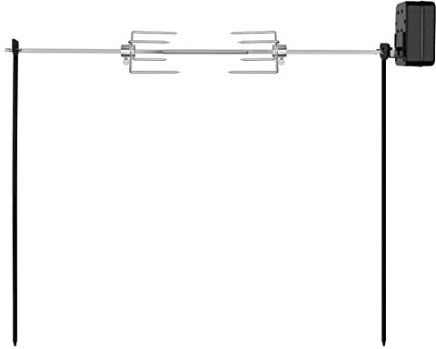 only fire Girarrosto per grigliare all'aperto per falò, griglia da campo con asta quadrata da 35 × 5/16