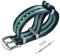 MZBUTIQ 22mm Dunkelblau/Grün/Grau Uhrenarmband Sicherheitsgurt Nylon Watch Strap Armband Herren Gebürstete Schnalle