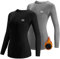 MEETWEE Thermounterwäsche Funktionsunterwäsche Damen, Skiunterwäsche Winter Set Atmungsaktiv Lange Thermo Unterwäsche Tops Thermowäsche Unterhemd