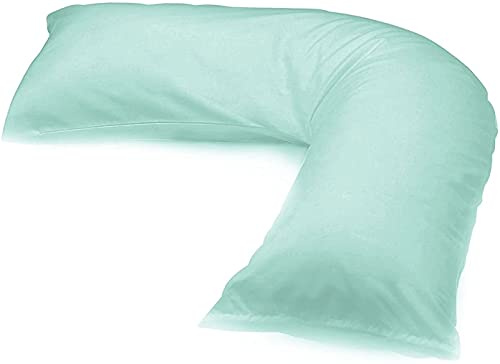 R&Z Orthopaedic, Nursing, Maternity V Shaped Bolster Pillow Case Cover (Aqua)