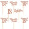 Blumomon Rose Gold Glitter 18th Birthday Cupcake Toppers Happy Birthday Time to Adult Cupcake Toppers Happy 18th Cake Decorations for 18th Birthday Sweet 18 Theme Party Supplies