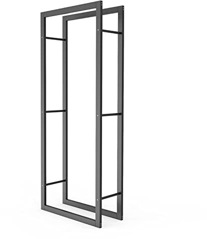 Holzregal-Brennholz-Halter, Innen-/Außen-Stahl-Metall-Kaminholz- und Anzündholz-Aufbewahrungsständer, Patio-Deck-Holzstapel-Stapler-Organizer, Schwerlast-Holzträger-Halter mit großem Fassungsvermöge