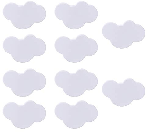 Juwaacoo 10 Stück Wolken-Möbelgriffe Kinderzimmer Knöpfe Griffe Schublade Ziehgriff Türknauf für Schlafzimmer Küche