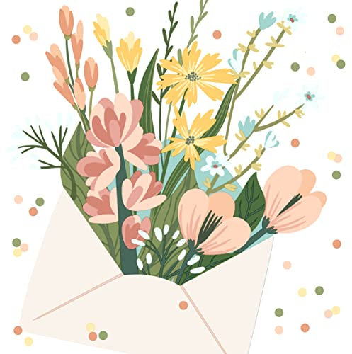 20 Servietten Blumen im Umschlag | Tischdeko | Decoupage | Serviettentechnik 33x33cm