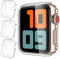 AHASTYLE 3 Pezzi Cover Apple Watch 38mm, Custodia Protettiva per iWatch Ultra in TPU per Apple Watch Series 3 2 1 (38MM, Transparent)