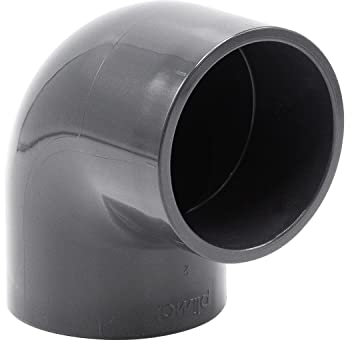 Baumaxxe PVC-Winkel-Muffe 90° I 75mm I 2 1/2 Zoll I Klebemuffe I PVC-Rohrmuffe mit 2-Anschlüssen I Rohr-Verbindungsstück PVC-Rohr PVC-Fitting I bm_274
