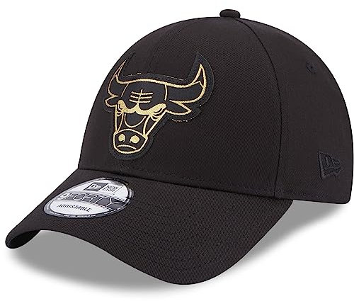 New Era 9Forty Cap - METALLIC Chicago Bulls schwarz