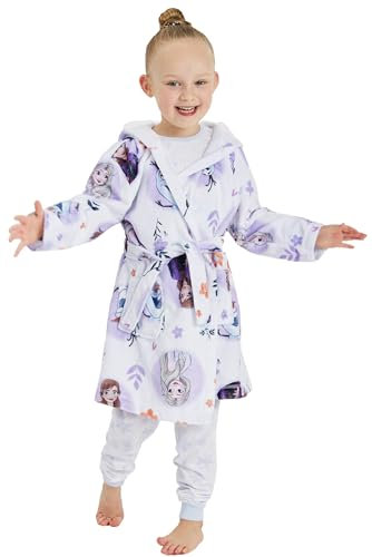Disney Girls Frozen Dressing Gown Elsa Anna Robe (Frozen - 2-3 Years)