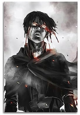 VZRSQZK Levi Ackerman Poster, dekoratives Gemälde, Leinwand, Wandposter und Kunstdruck, modernes Familienschlafzimmer-Dekor-Poster, 20 x 30 cm