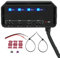 Bloc de Fusibles de Moto Universel 12 V 20 A Kit de Boîte de Relais de Fusibles à 4 Voies avec Indicateur D'avertissement LED, Alimentation D'accessoire de Moto pour Voiture