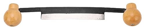 Coltello Barba Dritto, Doppio Manico in Legno Antiscivolo Coltello Barba con Lama in Acciaio Al Tungsteno per la Lavorazione del Legno, Ideale, Lame di Coltello