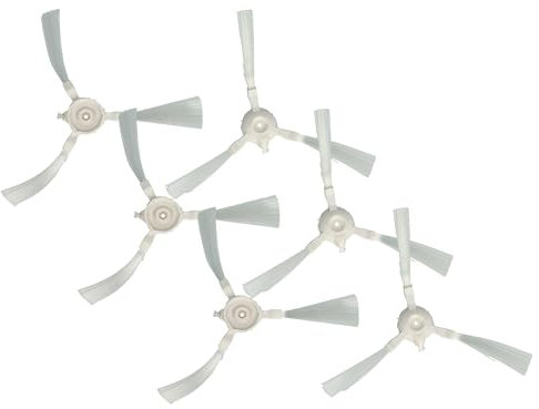 vhbw 6X Rundbürste kompatibel mit Rowenta X-plorer Serie 20 RR6825WH Saugroboter - 6X Seitenbürsten, Bürstenset