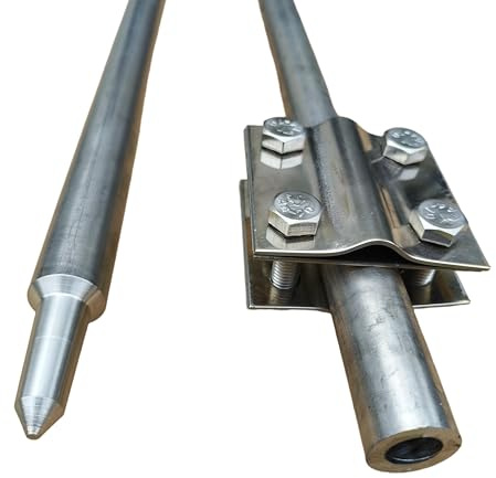 Tiefenerder Erder Erdung SET Ø16mm V2A Edelstahl - Längenauswahl (Ø16 SET 1,5m 1x1500mm)