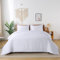 bienDo Bambus Bettwäsche 200x200, Weiß, Seiden und Weicher als Ägyptische Baumwolle, Luxus Aesthetic Bettbezug Set für Sommer und Winter, Kühlend, Allergie und Atmungsaktiv Duvet Cover