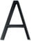 TAIGUHUI Hausnummer 125mm Floating House Number Buchstaben Big Modern Door Alphabet Home Outdoor 5 in.Black Nummern Adresse Plaque Dash Slash Zeichen # 0-9 Hausnummernschild (Color : A)